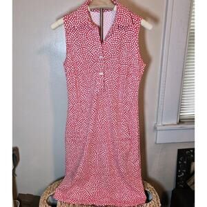 J McLaughlin Women's Coral Sleeveless Dress Sz‎ XS READ*